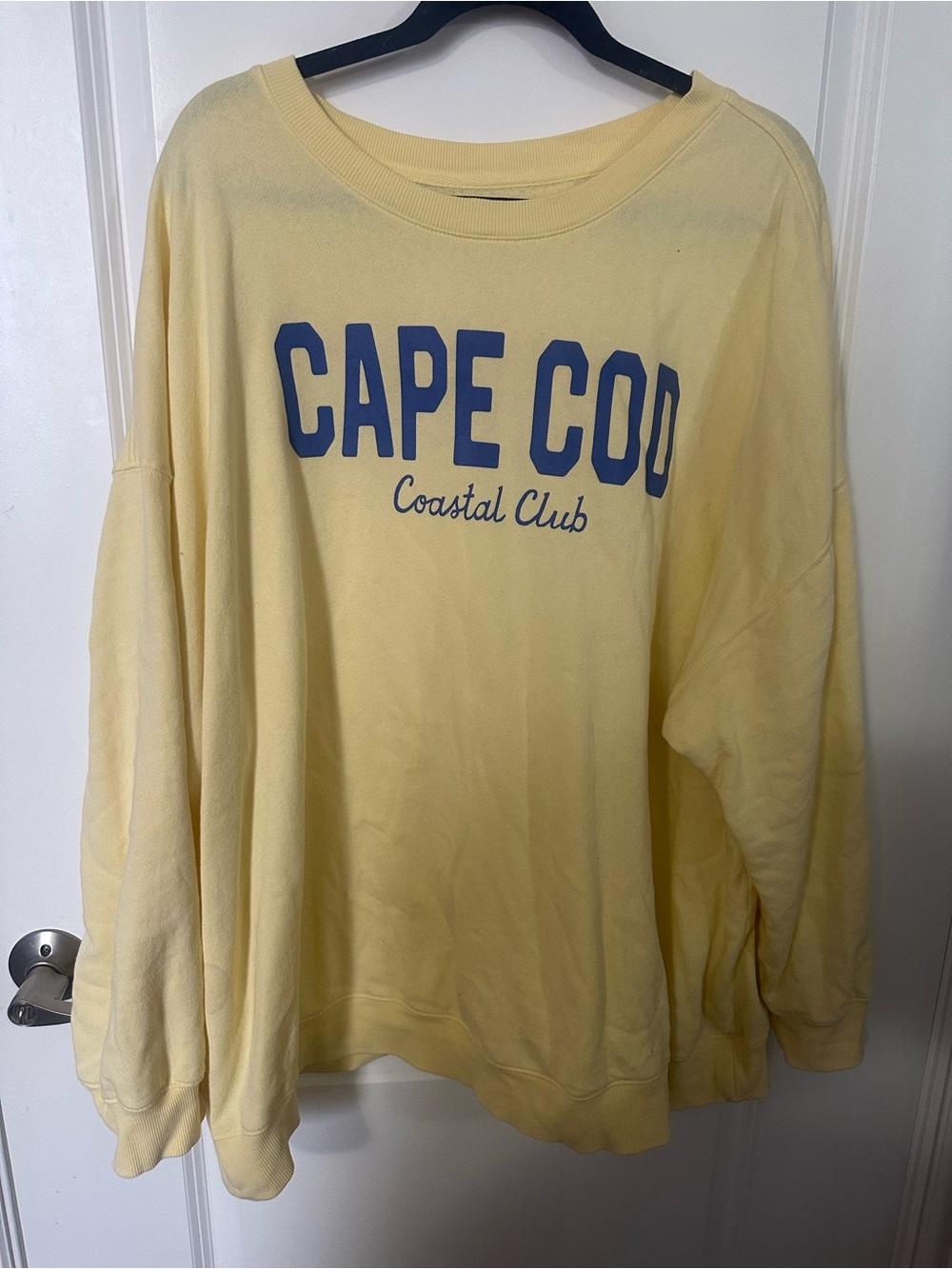 Old navy Cape Cod Coastal Club Yellow Crewneck Sweatshirt